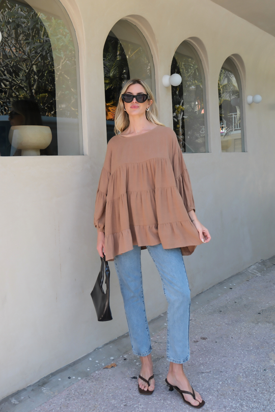 MAYA BLOUSE - BRONZE