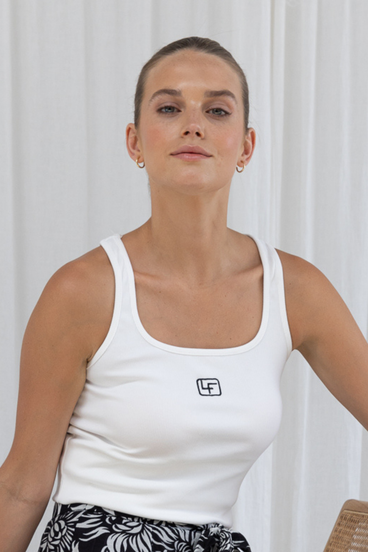 BRIDGETTE TANK - WHITE