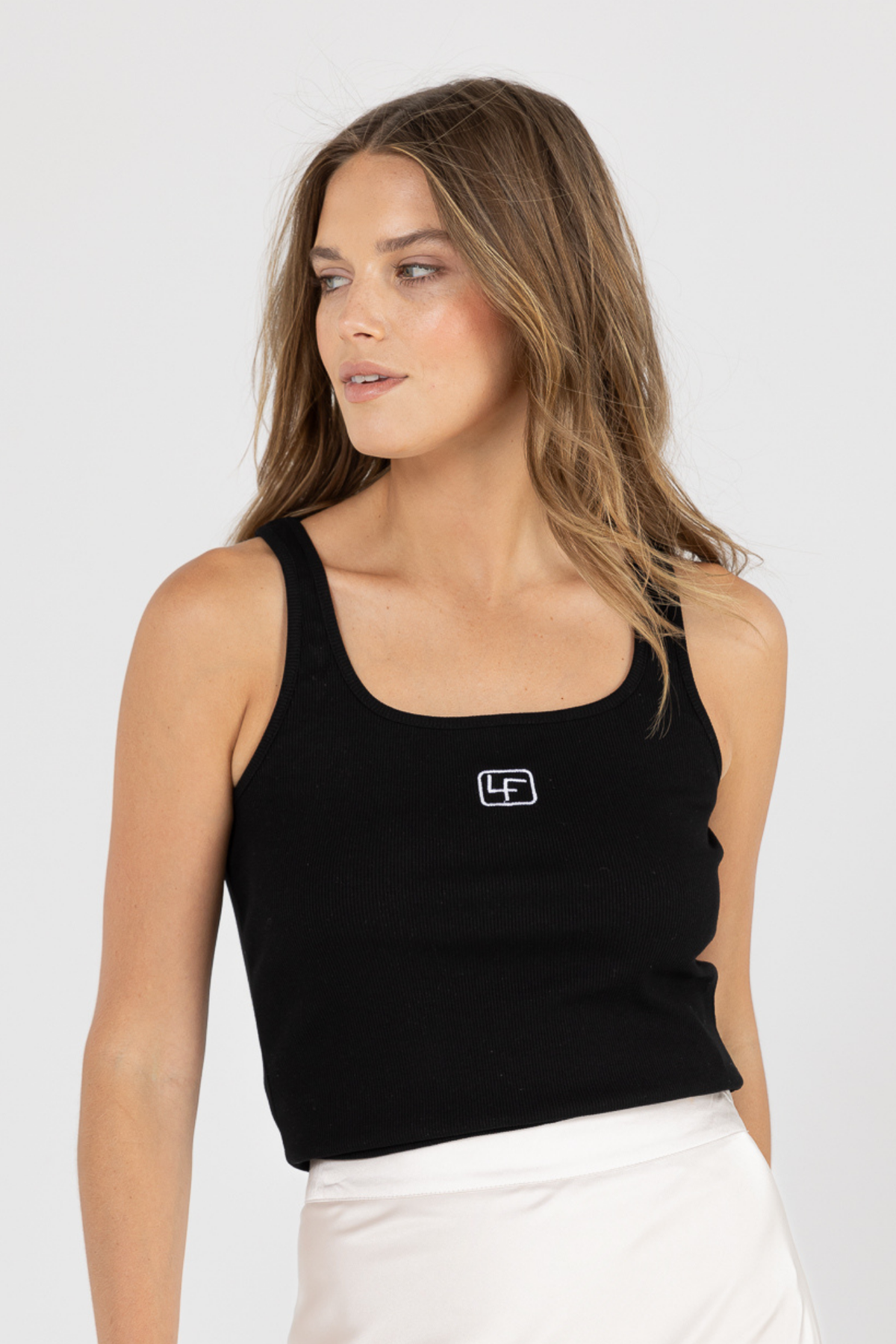 BRIDGETTE TANK - BLACK