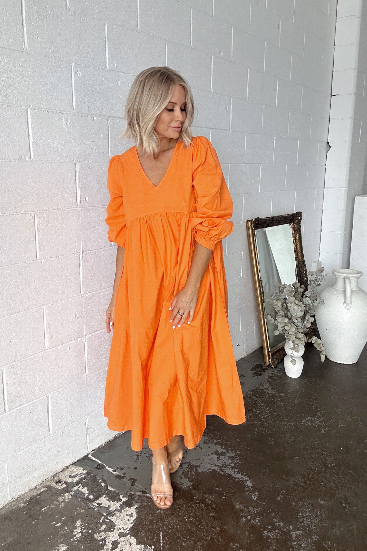 LILLIAN DRESS - ORANGE