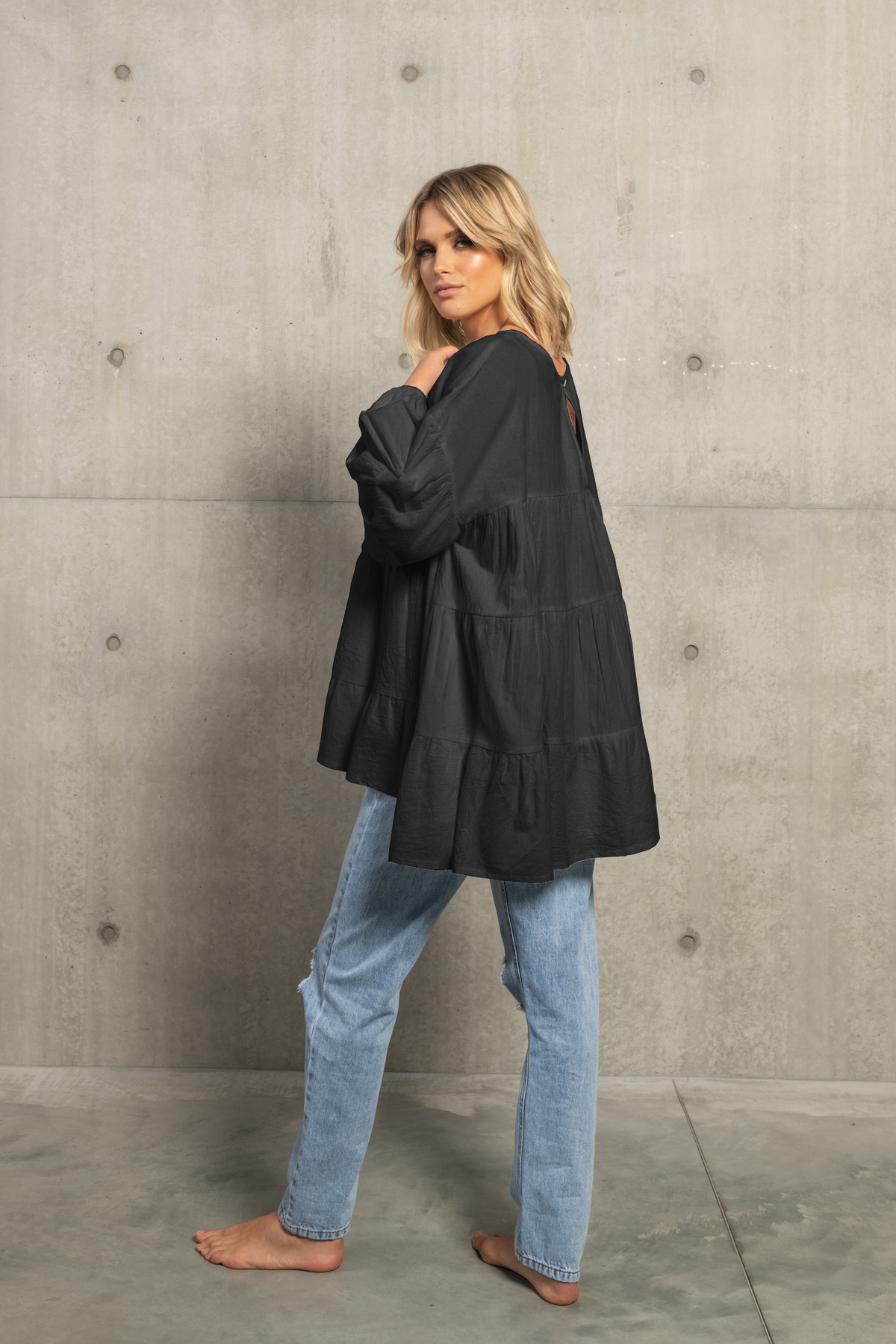 MAYA BLOUSE - BLACK