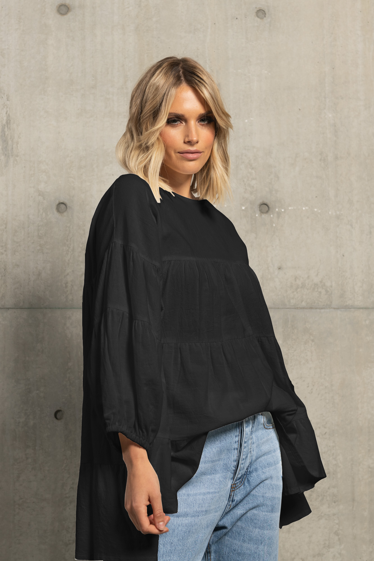 MAYA BLOUSE - BLACK