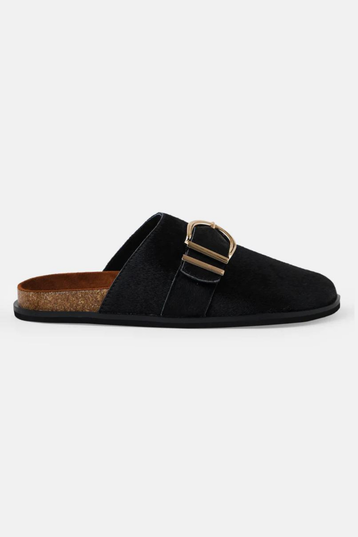 PORT LEATHER MULE - BLACK