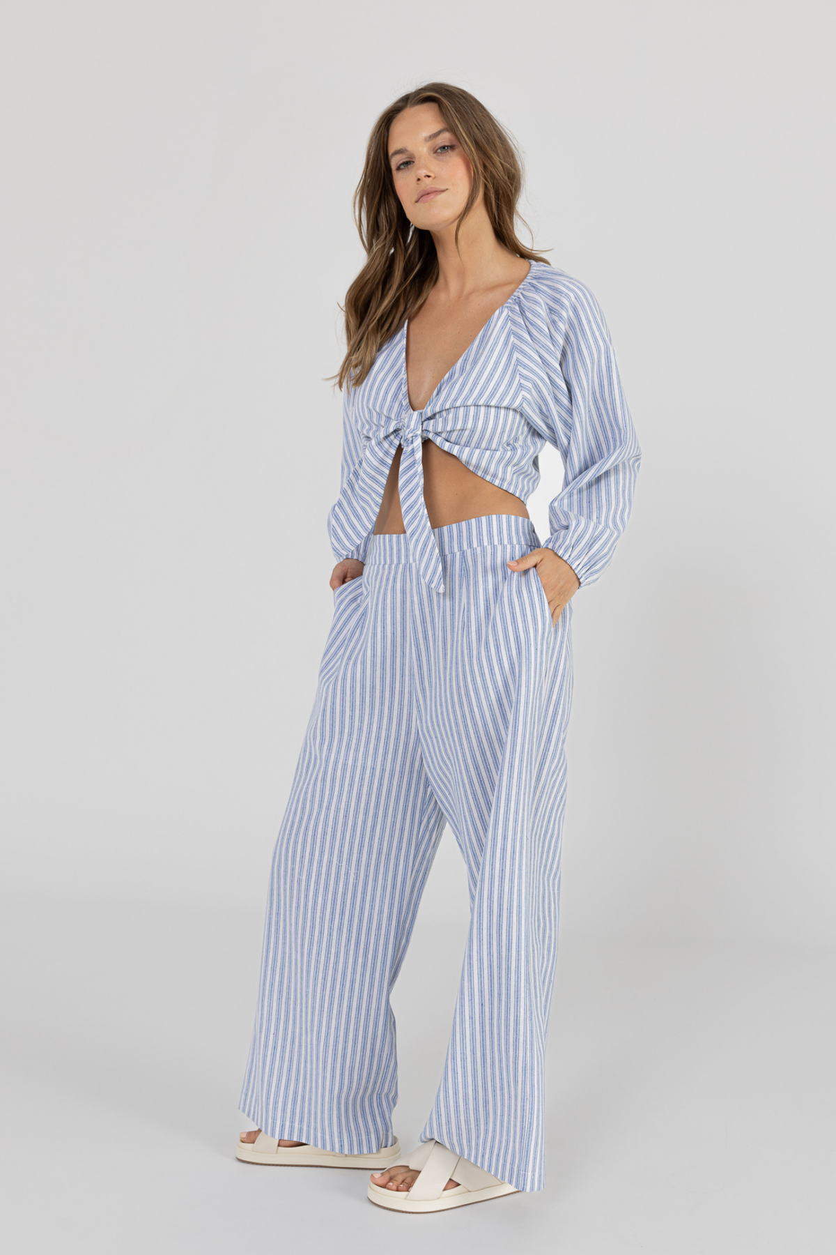 KAI PANT - BLUE STRIPE