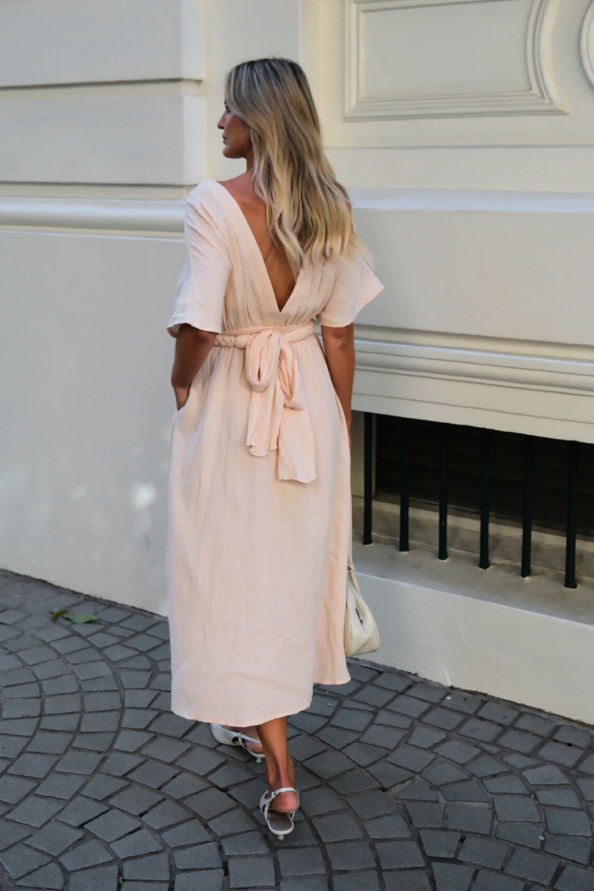 EMILIE DRESS - ALMOND