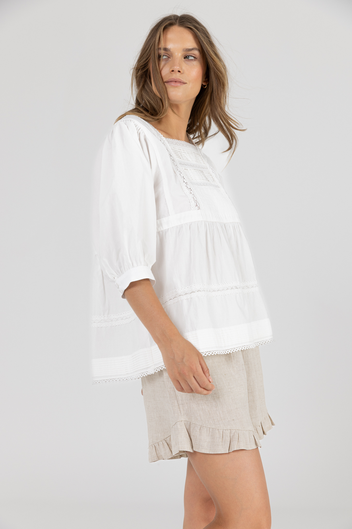 ALANI BLOUSE - WHITE