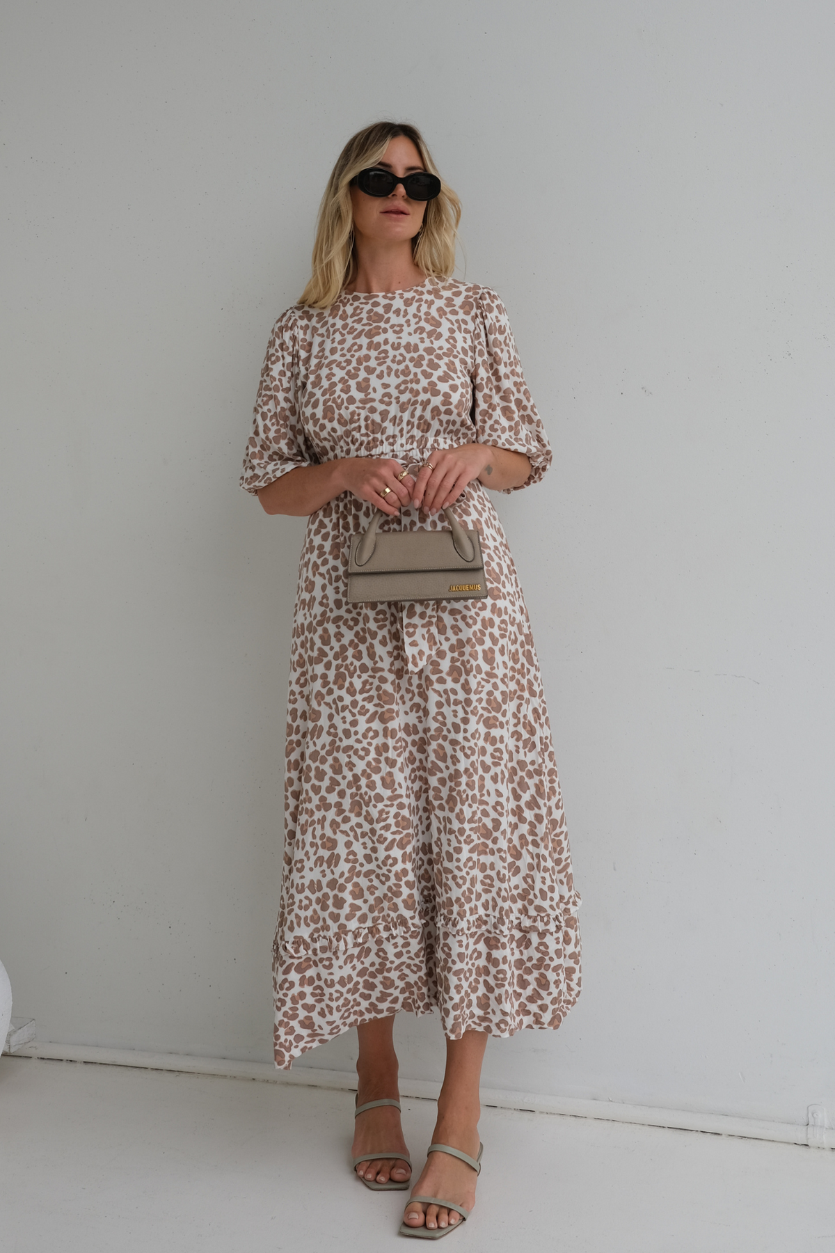 TILLY MAXI DRESS - SNOW LEOPARD