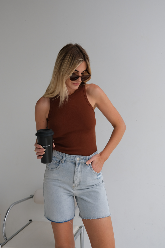 ELLY TANK - CHOCOLATE