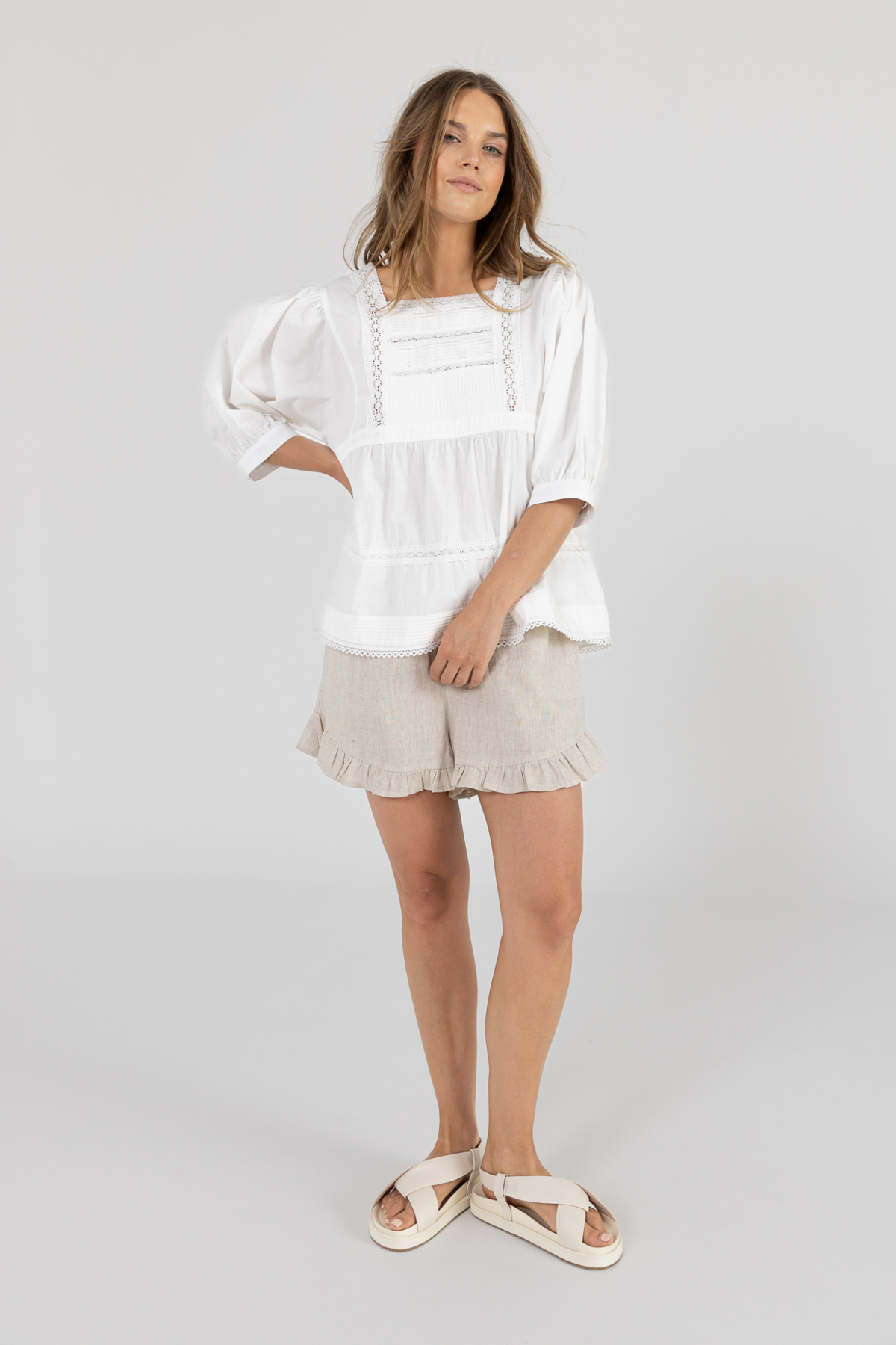 ALANI BLOUSE - WHITE