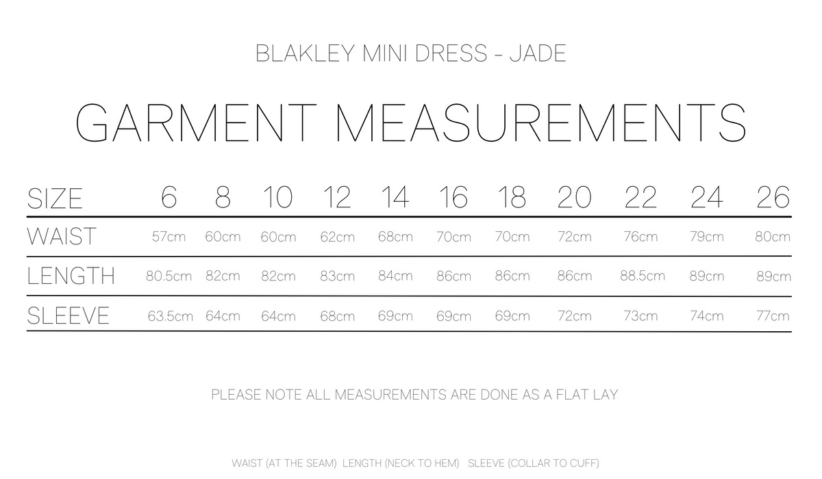 BLAKLEY MINI DRESS - JADE