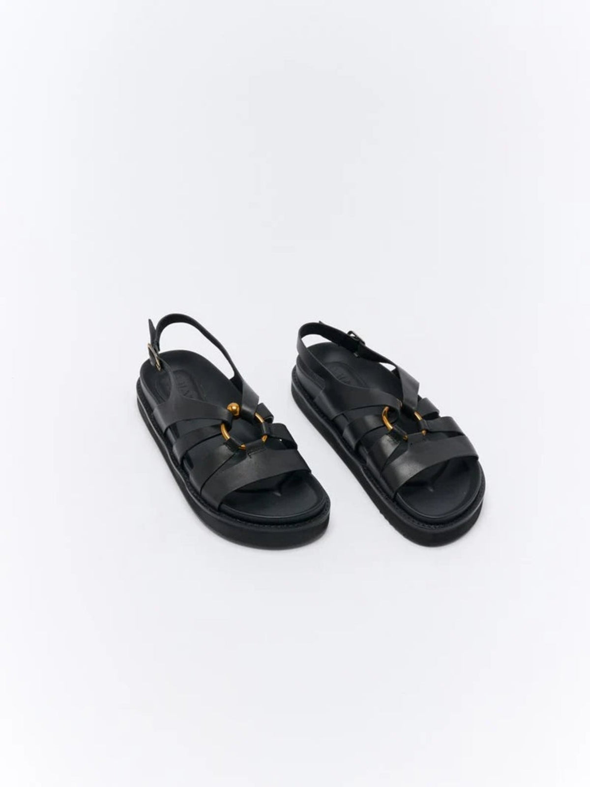 DULCE LEATHER SANDAL - BLACK