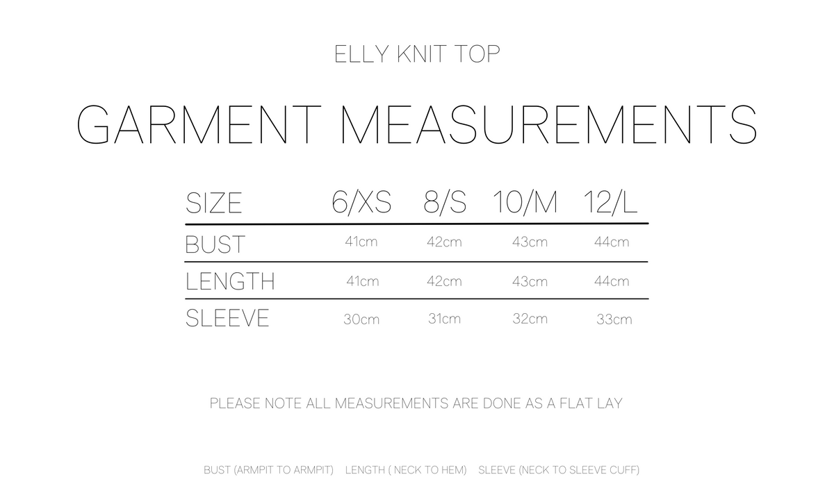 ELLY KNIT TOP - BLACK
