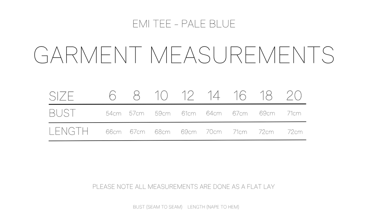 EMI TEE - PALE BLUE