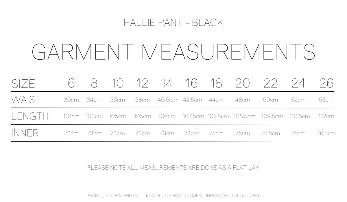 HALLIE PANT - BLACK