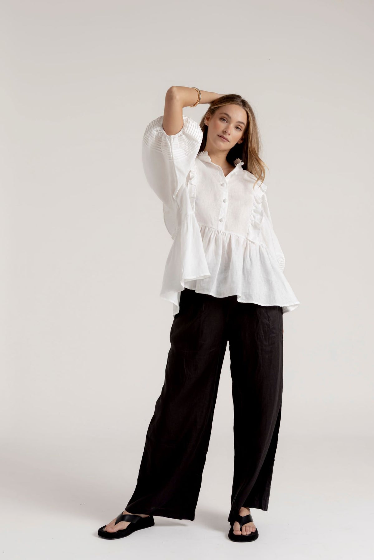 HOLLIE BLOUSE - WHITE