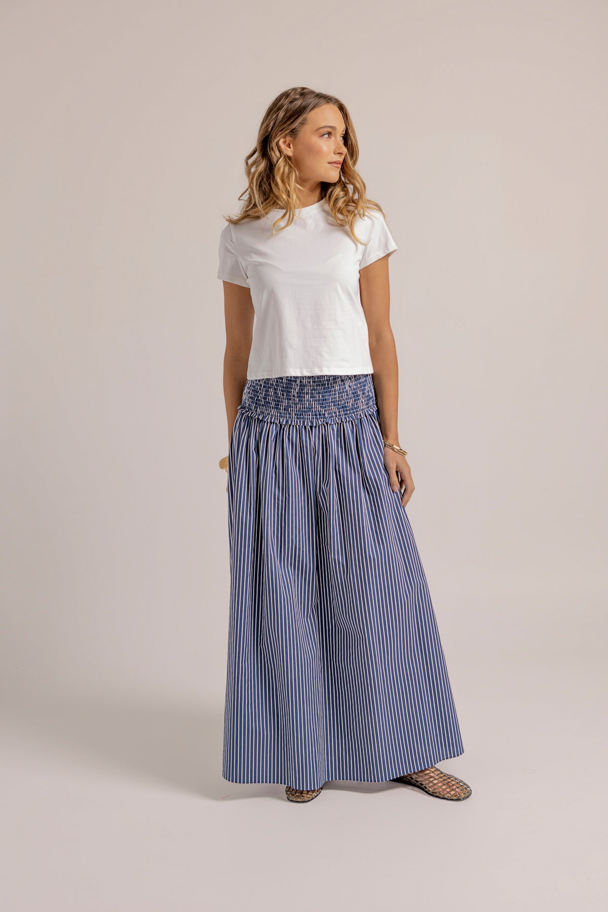 HALLIE SKIRT - STRIPE