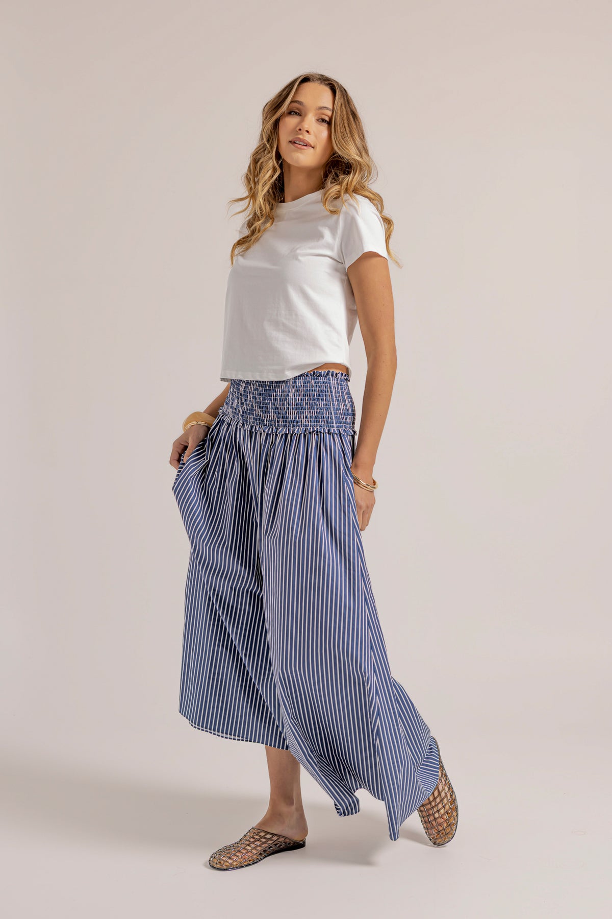 HALLIE SKIRT - STRIPE