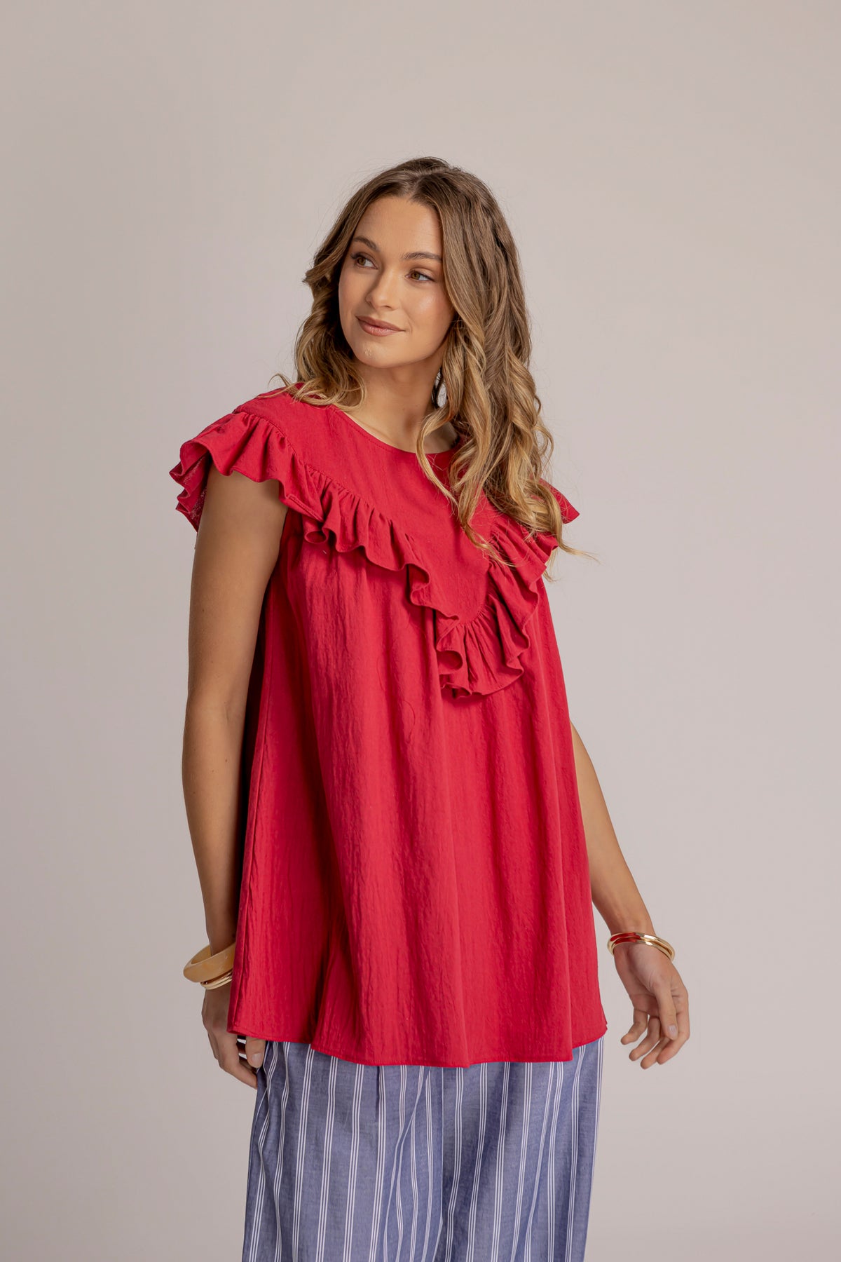 PERCY BLOUSE - BERRY