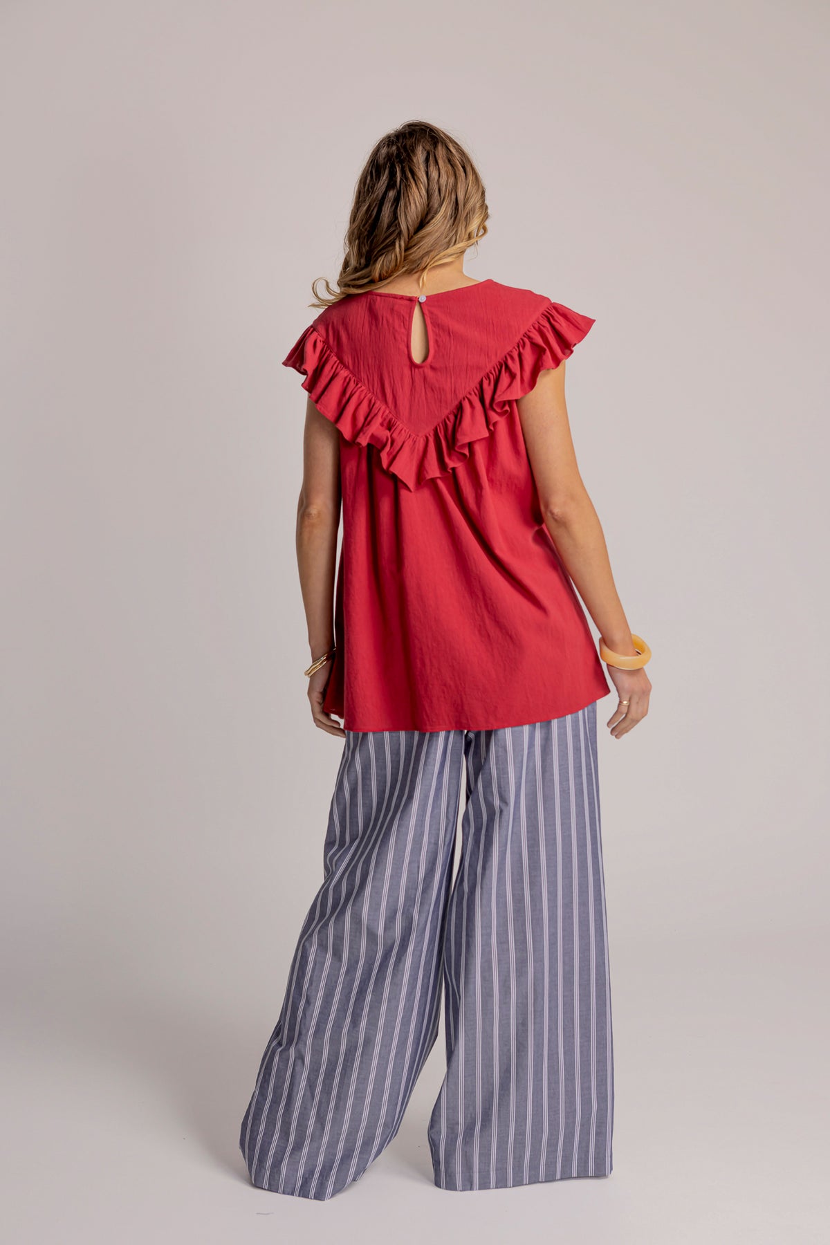 PERCY BLOUSE - BERRY
