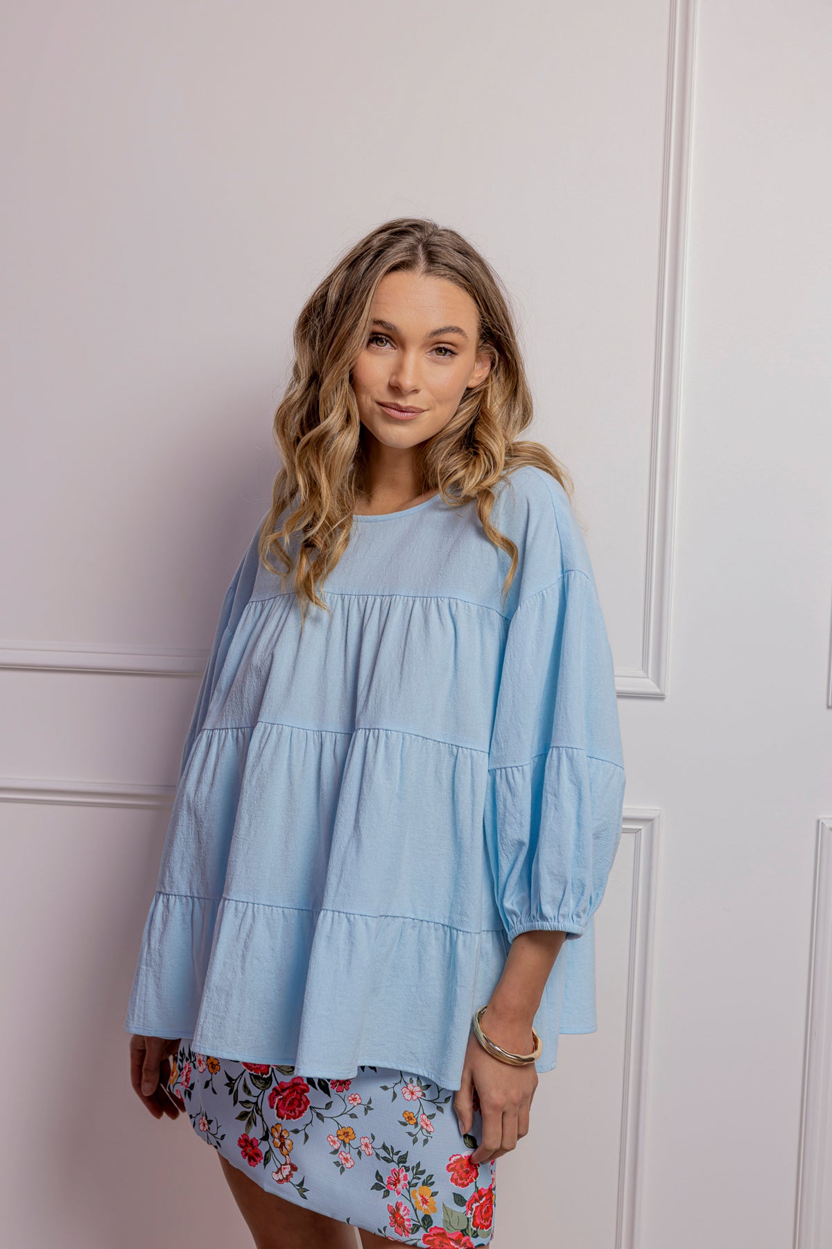MAYA BLOUSE - BABY BLUE