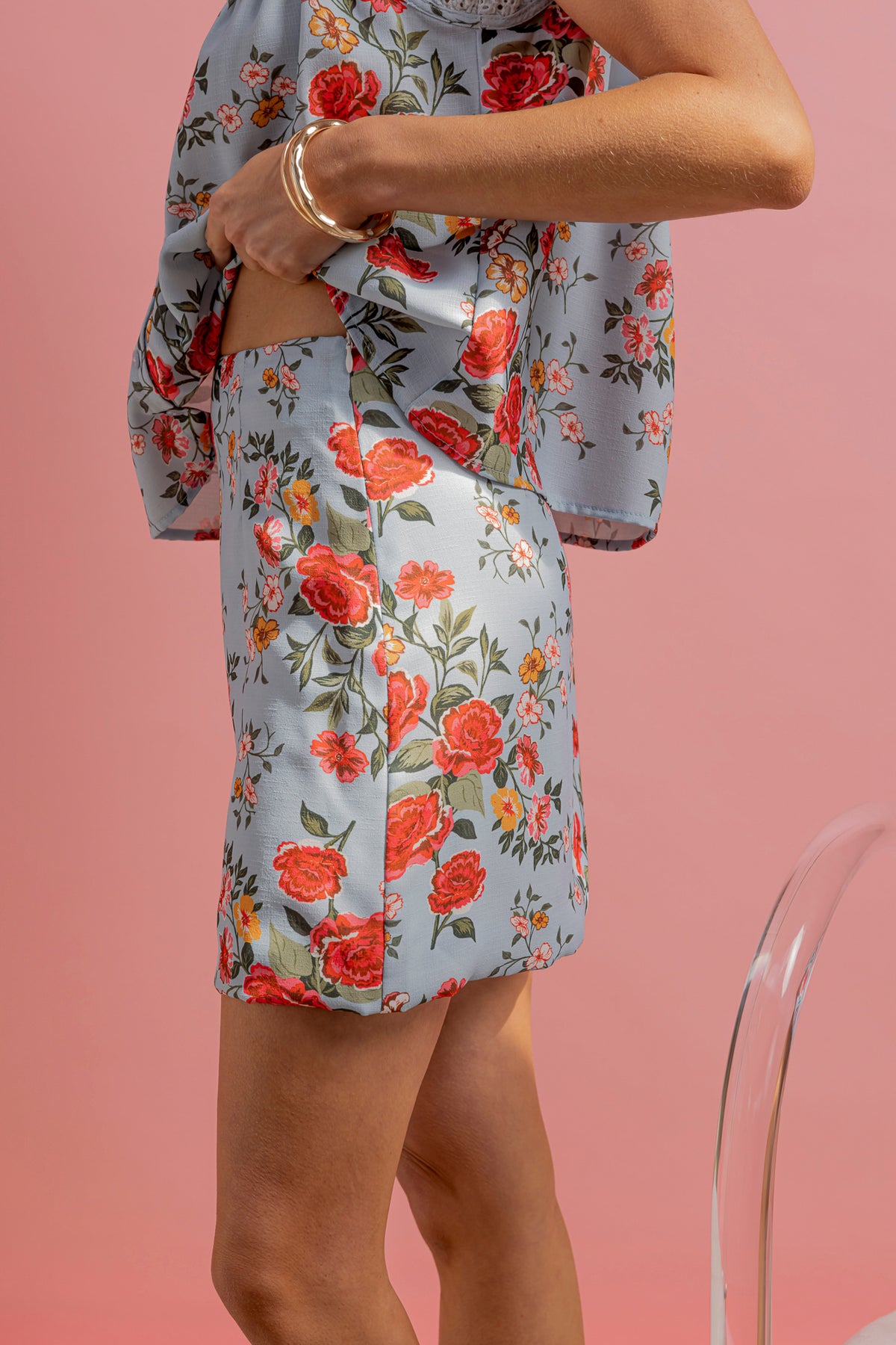 TYRA MINI SKIRT - FLORAL