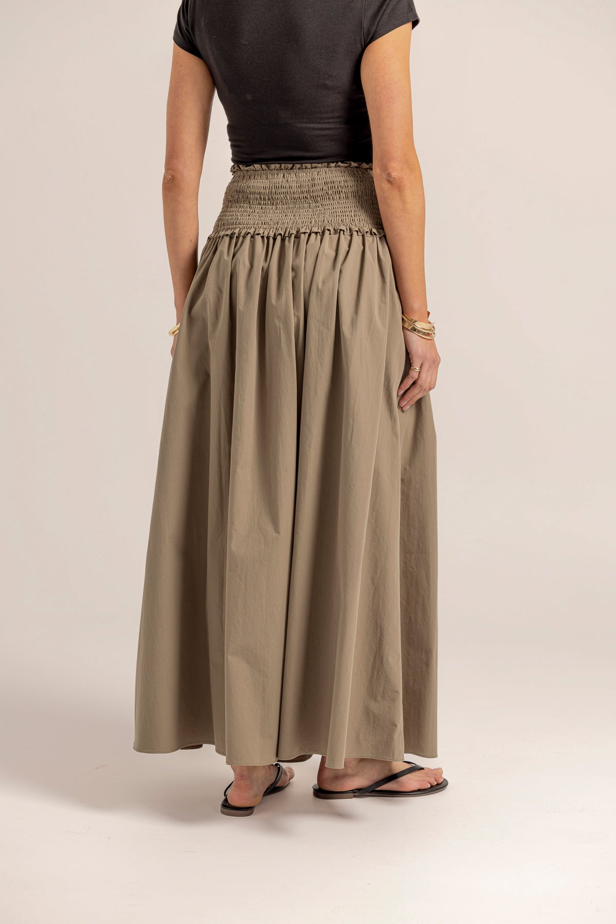 HALLIE SKIRT - KHAKI