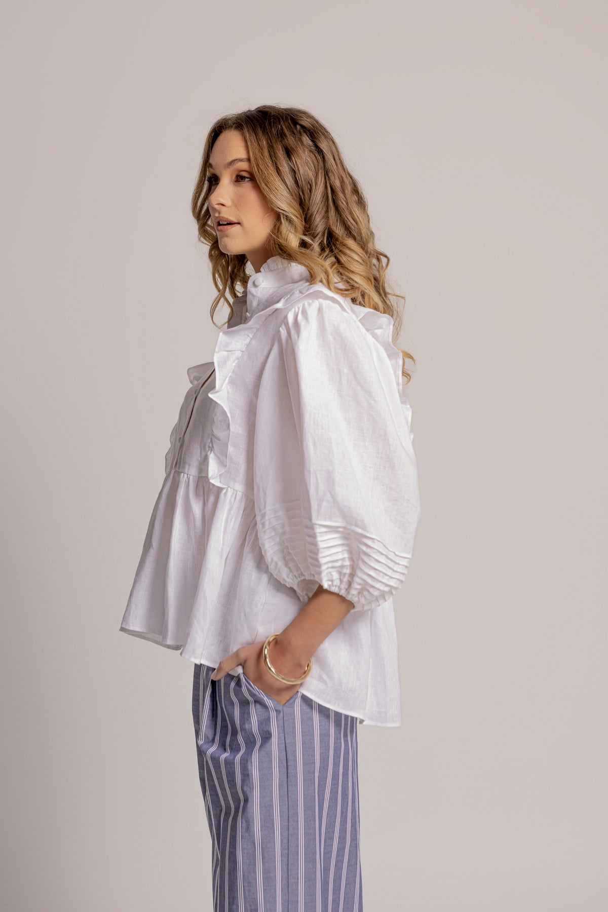 HOLLIE BLOUSE - WHITE