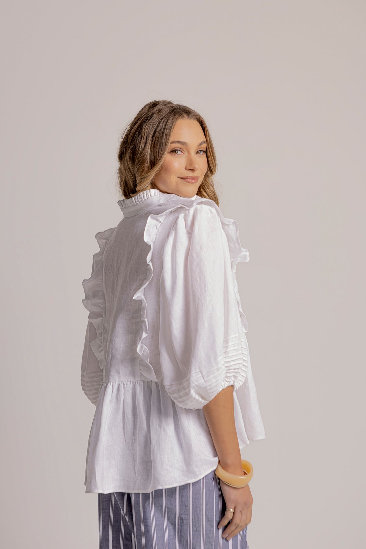 HOLLIE BLOUSE - WHITE