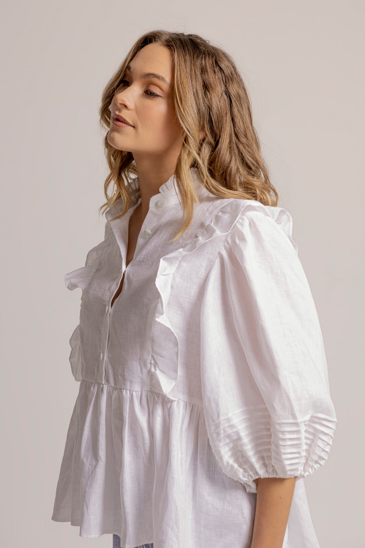 HOLLIE BLOUSE - WHITE