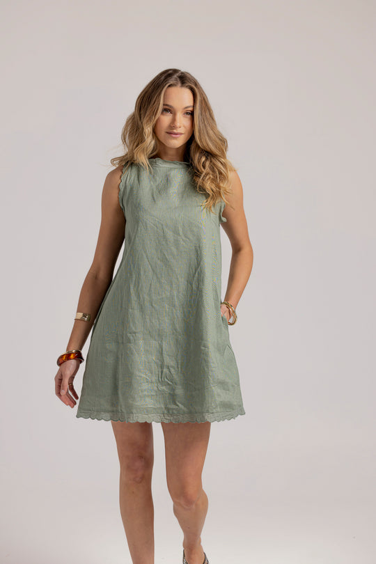 OLSEN DRESS - KHAKI