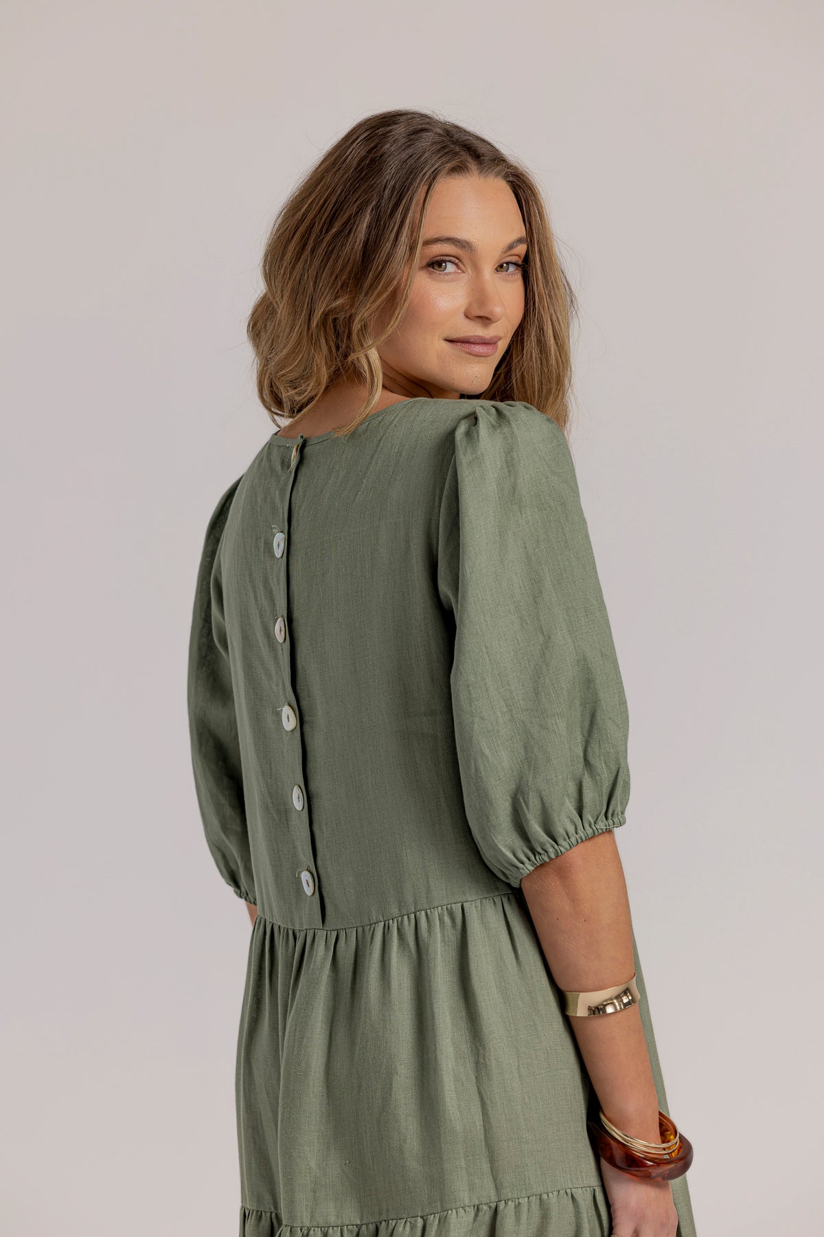 CLEO DRESS - KHAKI