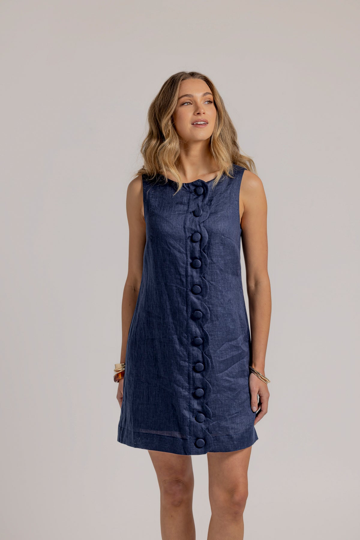 ESME DRESS - NAVY