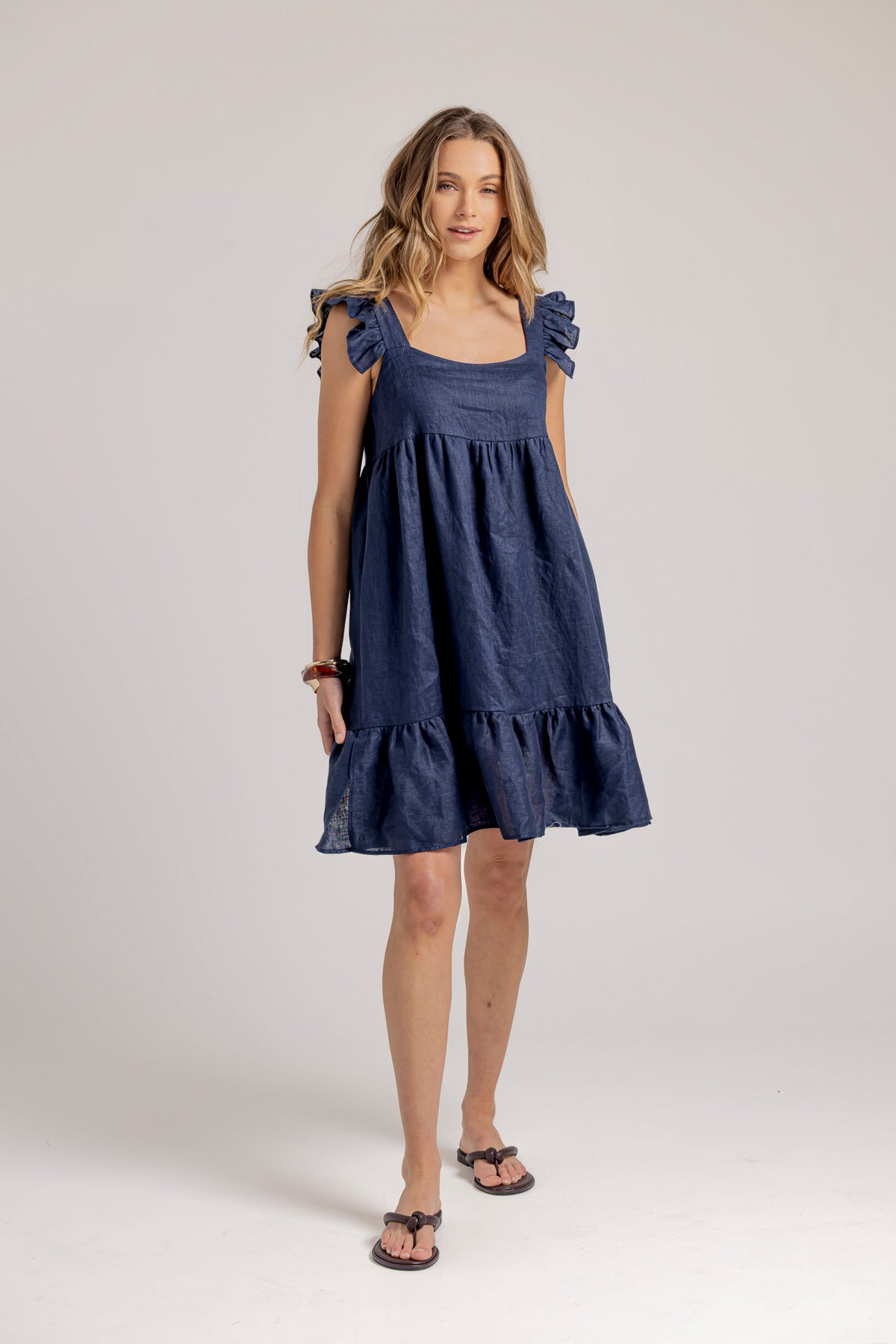 CAMILA DRESS - NAVY