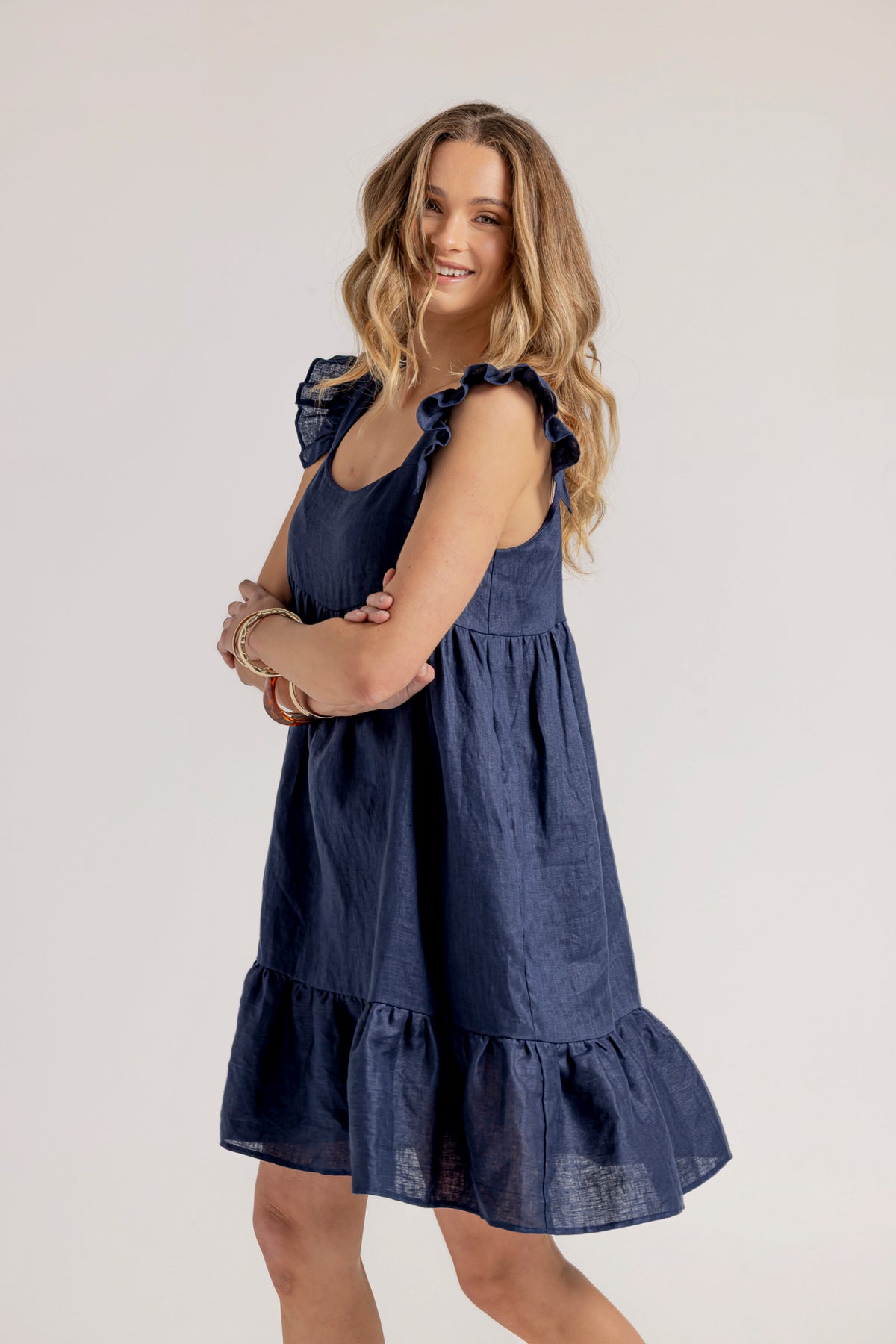 CAMILA DRESS - NAVY