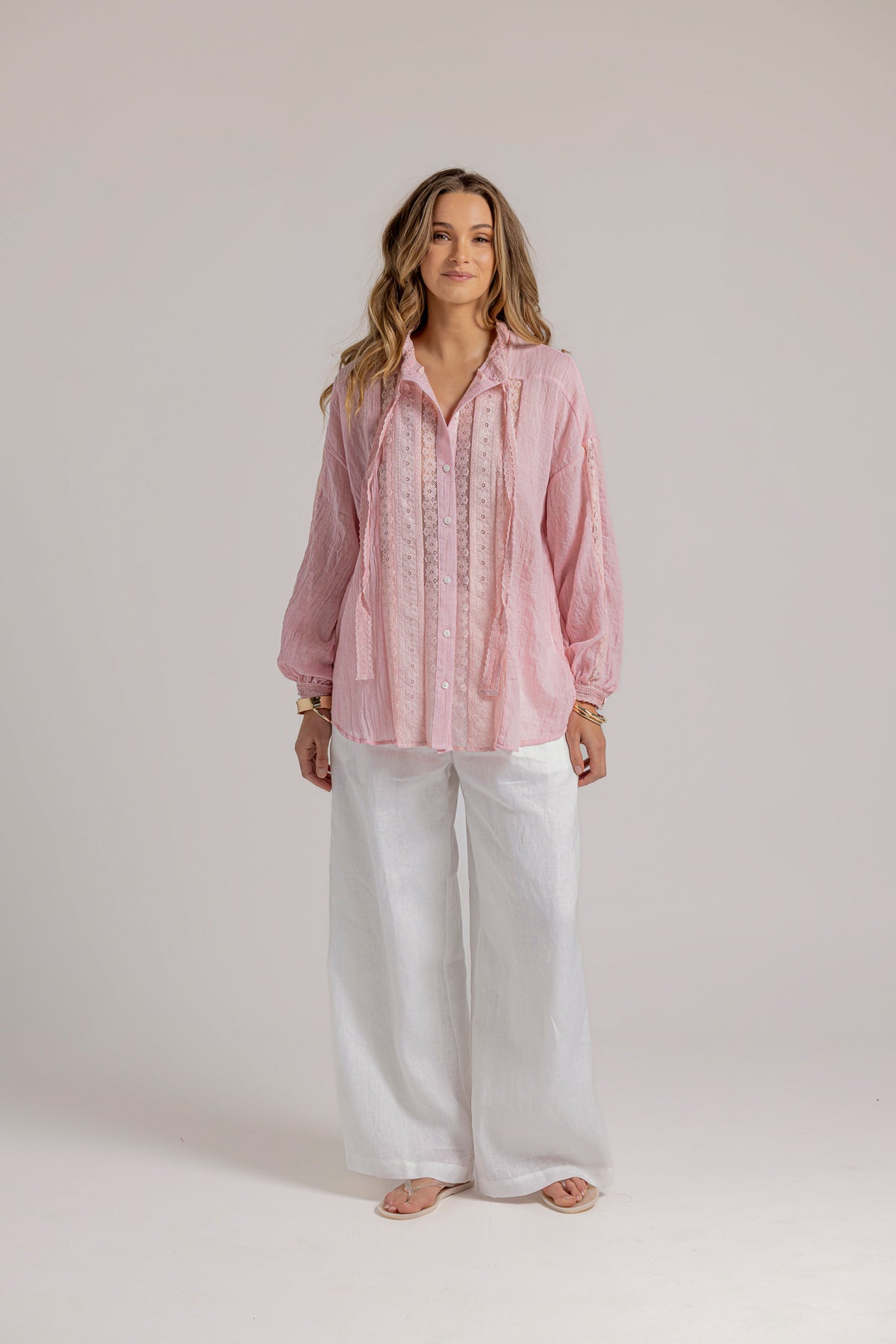 BESSIE BLOUSE - BLUSH