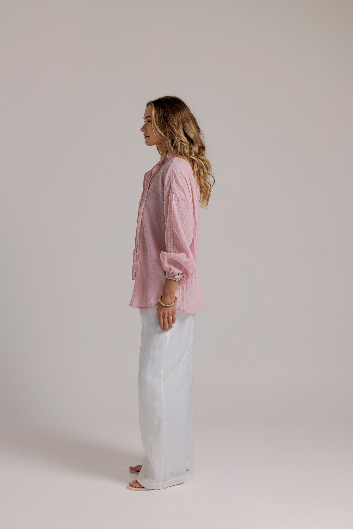 BESSIE BLOUSE - BLUSH