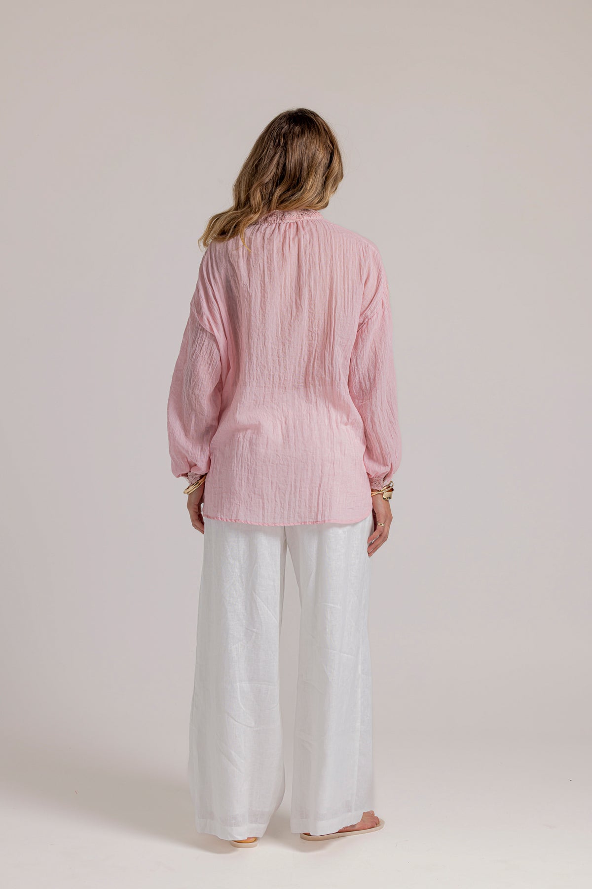 BESSIE BLOUSE - BLUSH