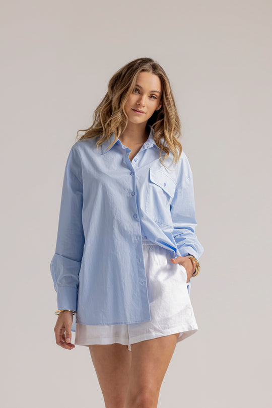 CONNIE SHIRT - ICE BLUE