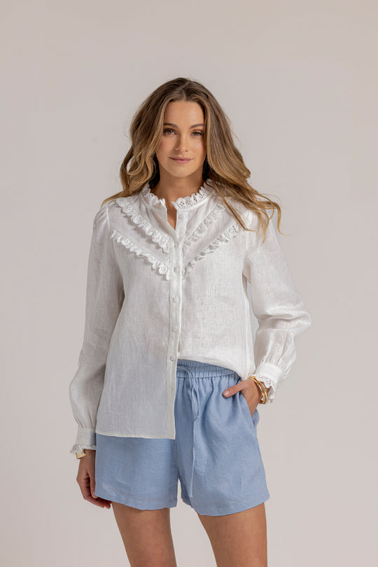 HAYLEE BLOUSE - WHITE