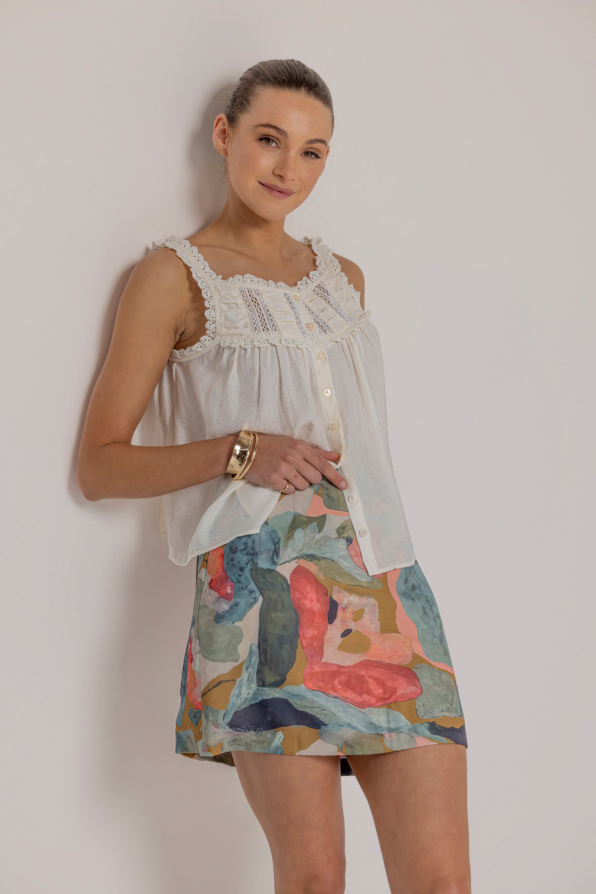 TYRA MINI SKIRT - WILDFLOWER