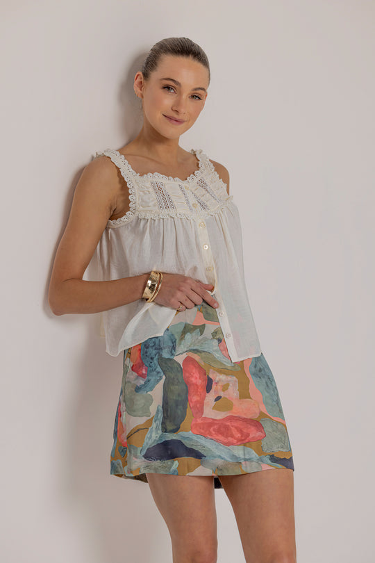 TYRA MINI SKIRT - WILDFLOWER