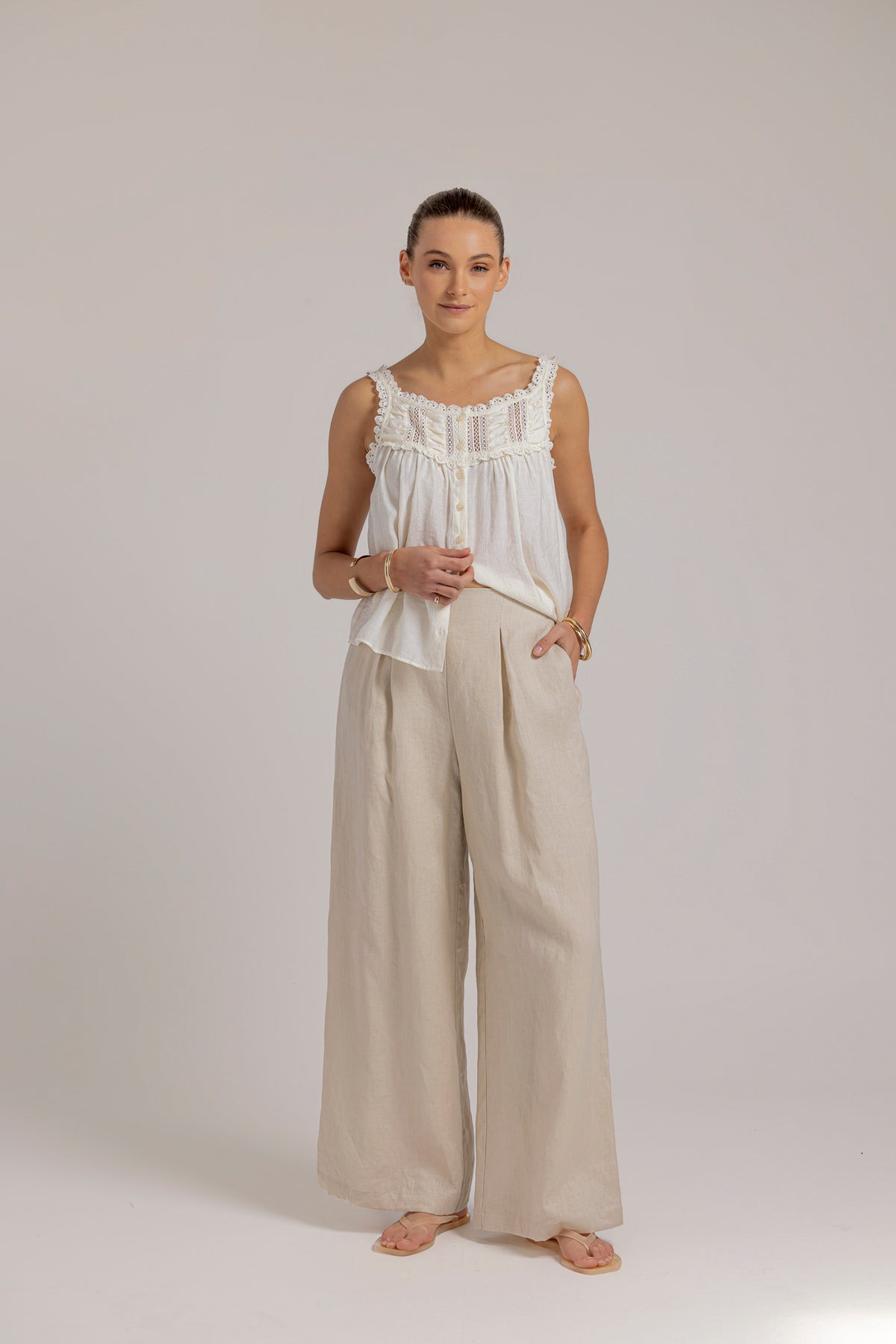 ROMA PANT - NATURAL