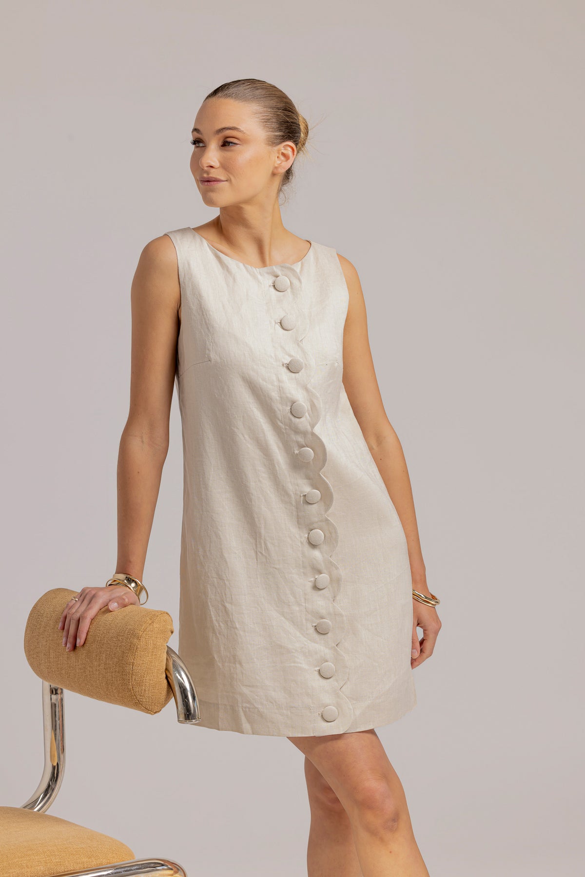 ESME DRESS - NATURAL