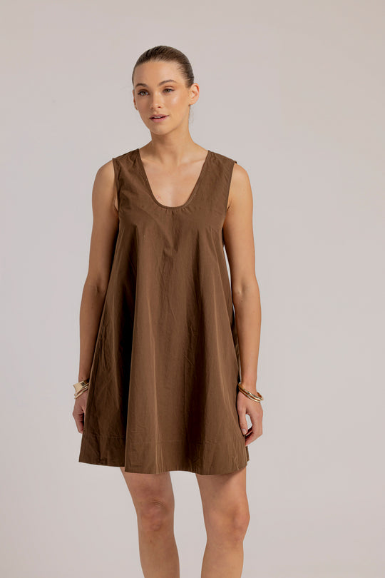 ROWIE DRESS - CHOCOLATE