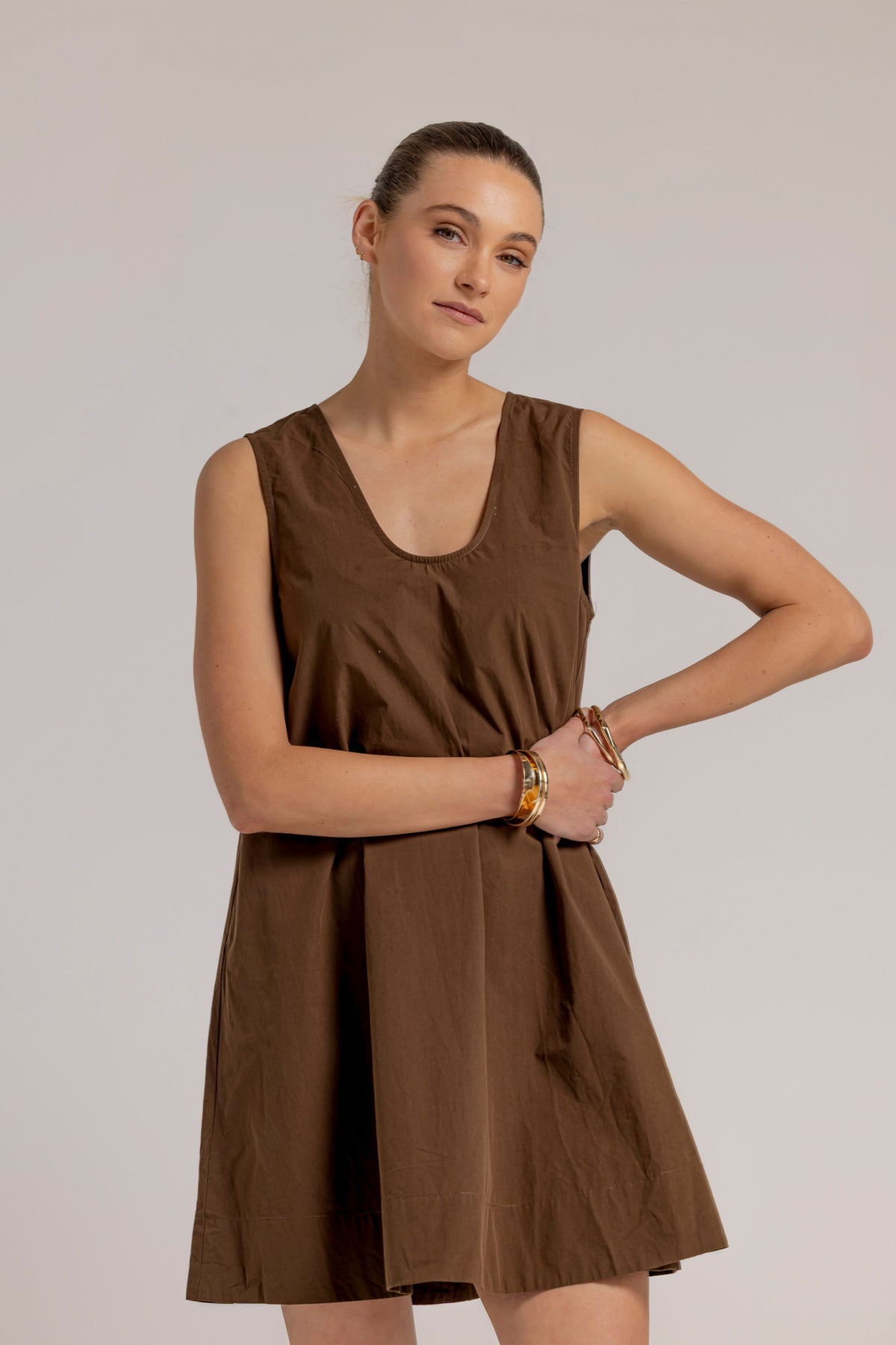 ROWIE DRESS - CHOCOLATE