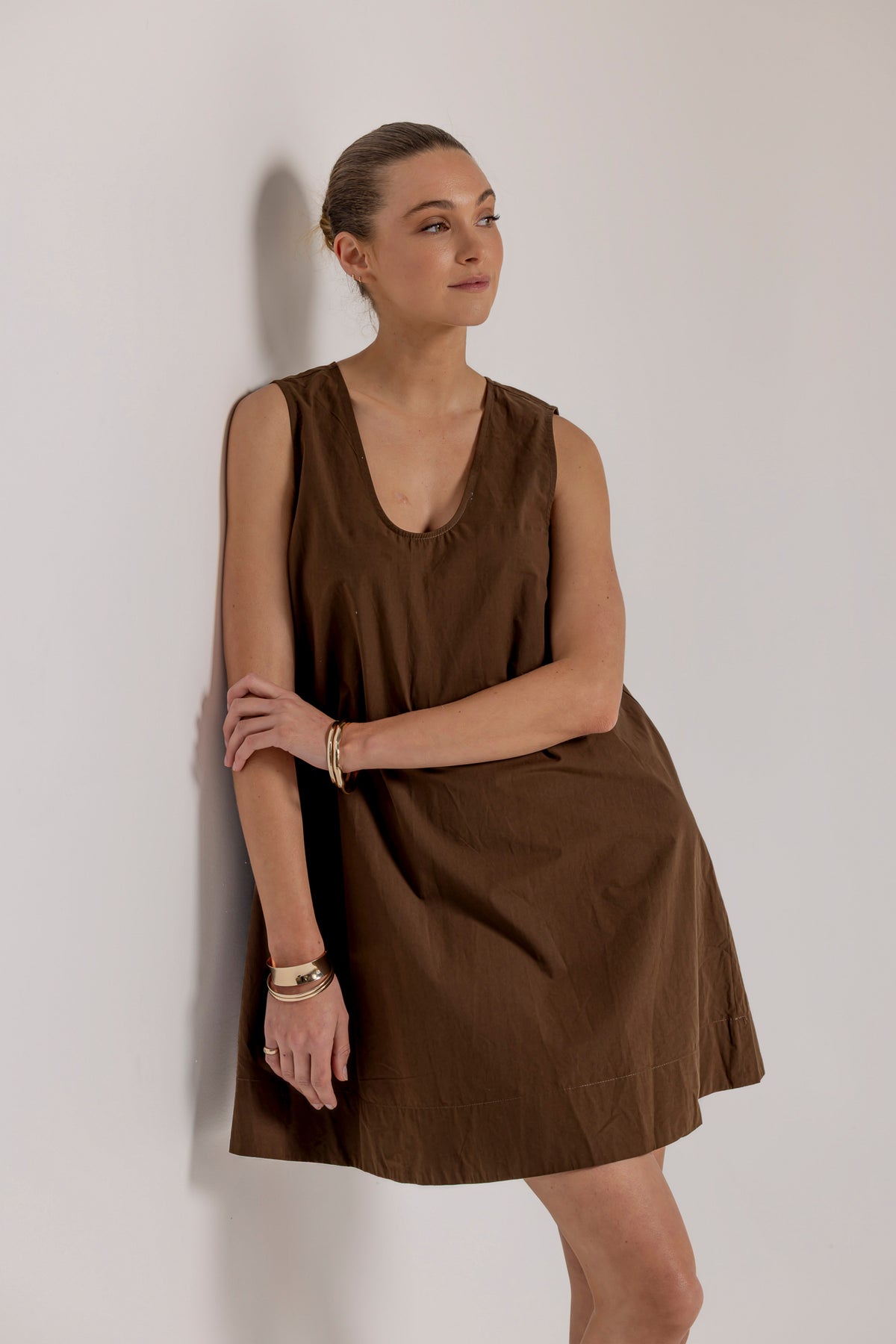 ROWIE DRESS - CHOCOLATE