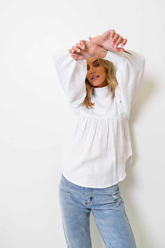 LAUREN BLOUSE - WHITE