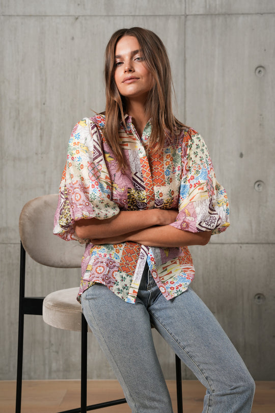 VICTORIA BLOUSE - PATCHWORK
