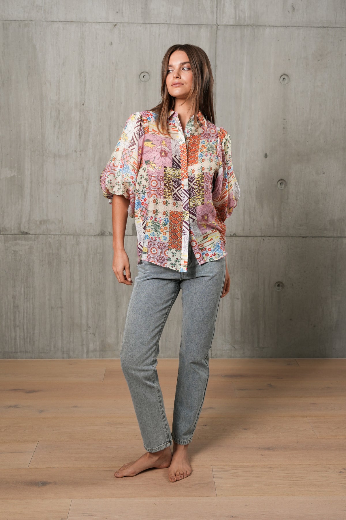 VICTORIA BLOUSE - PATCHWORK