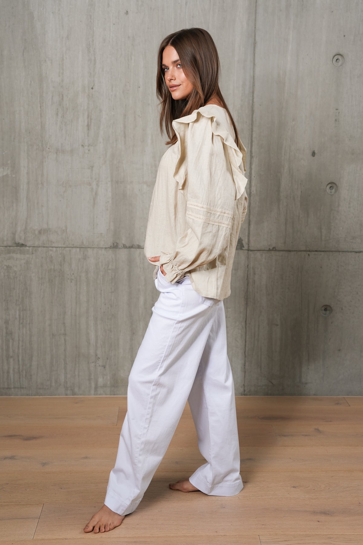 ALYSE BLOUSE- SAND